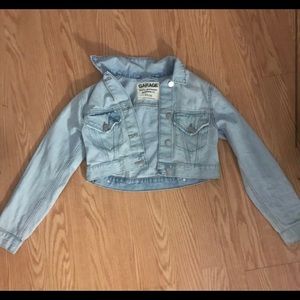 Cropped jean jacket from garage